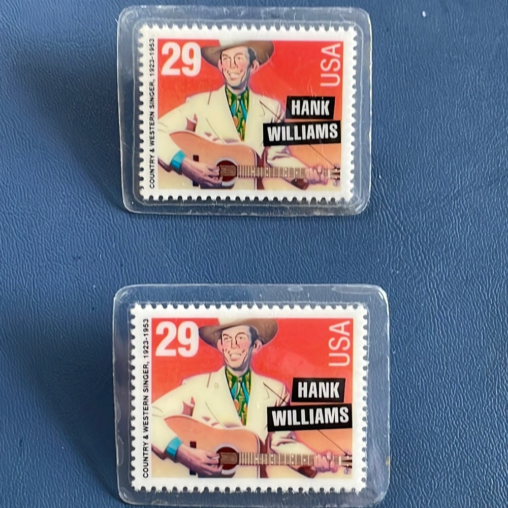 VTG Hank Williams Postage Stamps